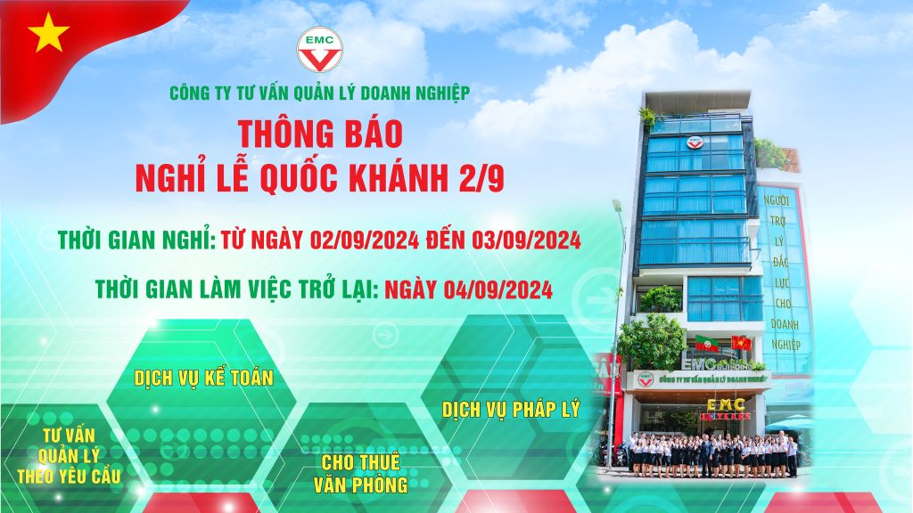 THÔNG BÁO NGHỈ LỄ QUỐC KHÁNH 2/9